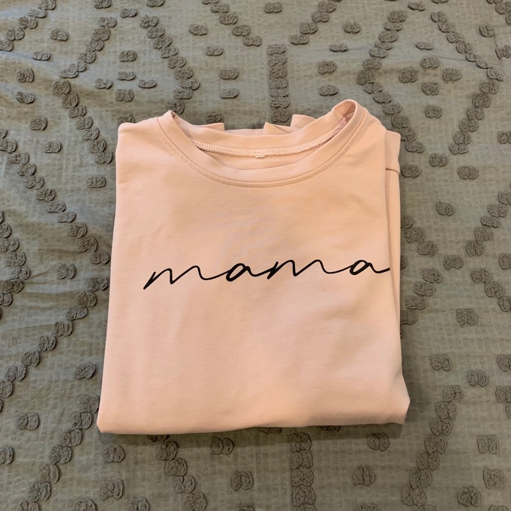 Mama light pink sweatshirt